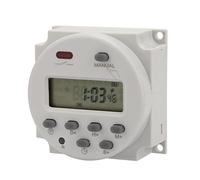 XUMIUZIY Interruttore Temporizzato con Display Digitale 1S-168h 5V DC 5VA |Relè Programmabile 7 Giorni per Dispositivo Elettronico (12 V CC)