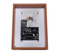 XUMIUZIY Lettore CD con Cornice Musicale retrò con Bluetooth, Lettori CD Portatili con Audio HiFi, Batteria Rimovibile, Montabile a Parete e da Tavolo per Vacanze Anniversarie