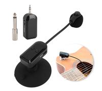 XUMIUZIY Microfono per Strumenti, Microfoni Wireless per Cuffie 2.4G per Chitarra Violino Fisarmonica Violoncello Cetra Liuto Performance Sul Palco, Microfonico per Sassofono, qualità