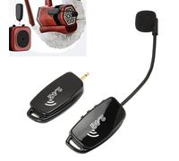 XUMIUZIY Microfono per Strumenti Wireless, Pickup per Microfono Wireless Erhu 2.4G Riduzione del Rumore Pickup per Microfono per Violino Anti-interferenza per Strumenti Chitarra Acustica