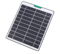 XUMIUZIY Pannello Solare per Telecamera di Sicurezza e Campanello, Caricabatterie Portatile da Pannello Solare da 5 W con Porta di Tipo C per Uso Interno Esterno (BLACK)