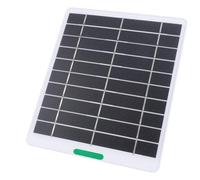 XUMIUZIY Pannello Solare per Telecamera di Sicurezza e Campanello, Caricabatterie Portatile da Pannello Solare da 5 W con Porta di Tipo C per Uso Interno Esterno (WHITE)