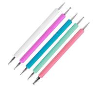 XUMIUZIY Penna Punteggiata a Doppia Testa per Pittura con, Strumenti per la Raccolta di da 5 Pezzi, Penna Punteggiata Dal Design Ergonomico per gli Amanti del Fai da Te (Set da 5 pezzi)