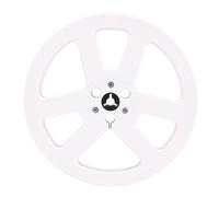 XUMIUZIY Rulzino da 7 Pollici con 6 Fori Nab Flange, Riproduzione del Suono Liscio, Sostituzione Universale per Pioniere, Studer (White)