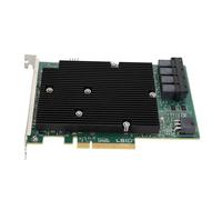 XUMIUZIY Scheda HBA LSI SAS 9300-16I, Scheda HBA Controller SAS da 12 GB/s con 16 Porte SAS SATA, Scheda Adattatore Bus Host HBA SATA+SAS Compatibile per Windows, Linux, VMware, Freebsd