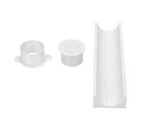 XUMIUZIY Set di Stampi Durevoli per Stampi per Cake Pop Circolari con Vassoio per Riunioni di Compleanni (WHITE)