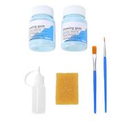 XUMIUZIY Set Fluido per Mascheratura Facile da Staccare per Artisti e Artigiani, 2 Pennelli Fluidi Coprenti Blu da 60 Ml per Riparazioni Artistiche