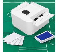 XUMIUZIY Shuffler di Carta Elettrica, Shuffler Automatico per Carte per 67 Mm, Basso Rumore e 2000 mAh Riconoscimento di Carte Intelligente, Shuffler per la Festa per la Festa (White)