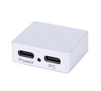 XUMIUZIY Splitter di Alimentazione USB C, Modulo Separatore di Segnale Dati e Alimentazione USB 2.0 di Tipo C in Lega di Alluminio con Indicatore di Stato, per Dispositivi di Controllo