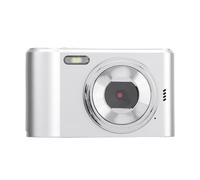 XUMIUZIY Student Digital Camera, Digital Camera da 700Mah Batteria da 2,4 Pollici Scherma di Zoom 8x per la Fotografia (SILVER)