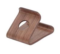 XUMIUZIY Supporto per Telefono in Legno, Supporto Ergonomico per Tablet in Noce con Rivestimento Impermeabile, Cuscinetto Antiscivolo per Tablet (1)