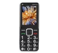 XUMIUZIY Telefono Cellulare Sbloccato 2G per Anziani, Telefono Cellulare Base gsm Doppia SIM Sbloccato con Chiave Grande e Torcia LED FM con Schermo da 2,4 Pollici (Black)