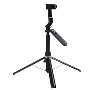XUMIUZIY Treppiede Allungabile per Selfie Stick a 4 Gambe da 70,87 Pollici con Telecomando, Supporto Treppiede per Telefono da Viaggio Ruotabile a 360° per Registrazione Video di Vlog di