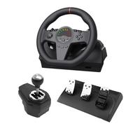 XUMIUZIY Volante con Pedali e Cambio, Volante da Gioco 270, Real Force Feedback, Set di Volanti per PC, /3, XboxOne, S witch, X box Series X|S