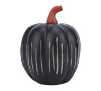 XUMIUZIY Zucca Illuminata a LED Incantevole Zucca Nera Scintillante per le Celebrazioni autunnali. Ottima Scelta Regalo Stagionale per Decorazioni in Resina per la Famiglia (10x8x8 cm/3,9x3,1x3,1