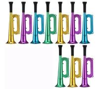 XUMKFJRE 10 Pezzi di Tromba plastica Colorata, Corno da Stadio, rumorosi Oggetti Scena for Feste e tifo (Colore Casuale)