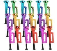 XUMKFJRE 18 Pezzi di corni da Stadio in plastica Luminosa, Mini trombe rumorose for Feste Calcio, Accessori for Il tifo, Corno in