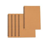 XUMKFJRE 5 pezzi quaderno a spirale 50 fogli A5 lettera notepad rilegato blocco for ufficio studenti adulti diario disegno per Scrivere Note, Diario o Agenda(Khaki)