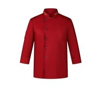 XUMKFJRE Abbigliamento Da Cucina For Uomo Lavoro Chef Di Hotel Catering Cinese E Occidentale A Maniche Lunghe Autunno Inverno(Red,L)