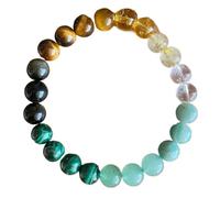 XUMKFJRE Bracciale Di Cristallo Bracciale con ametista rosa cubico Coppia regali d'amore Bellissimi gioielli Braccialetti perline in vera pietra fatti a mano per donne(Money Bracelet)