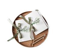 XUMKFJRE Eleganti Biglietti di Auguri Nuziali scritti a Mano for la Sposa e Lo Sposo Forest System Simple Celebration per Matrimoniali(Color-03)