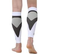 XUMKFJRE Manicotti Compressivi Per Gambe 1 paio di manicotti a compressione for polpacci for uomo e donna, calzini senza piede for la corsa, tutore(White,XL)