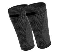 XUMKFJRE Manicotti Compressivi Per Gambe Manicotto di compressione for polpaccio for uomo e donna, supporto for periostite tibiale, gamba for corsa, escursionismo, sport(2PCS Black,M)