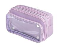 XUMKFJRE Materiali fai da te for astuccio trasparente for matite, for di grande capacità for ragazzi, astucci for cancelleria for ragazze, ritorno a scuola per Scuola e Ufficio(Purple)