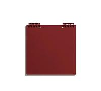 XUMKFJRE Square Notebook Substyle Simple Checkered Manual Ledger Student Diary Super Thick Blank Book Journal Notebook(Win red)