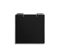 XUMKFJRE Square Notebook Substyle Simple Checkered Manual Ledger Student Diary Super Thick Blank Book Journal Notebook(Black)