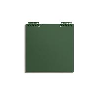 XUMKFJRE Square Notebook Substyle Simple Checkered Manual Ledger Student Diary Super Thick Blank Book Journal Notebook(Green)