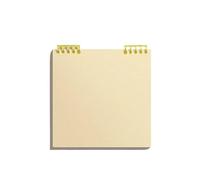 XUMKFJRE Square Notebook Substyle Simple Checkered Manual Ledger Student Diary Super Thick Blank Book Journal Notebook(Light yellow)