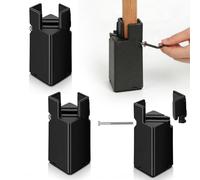 Xummi rialzo per mobili 5 cm/10 cm di altezza, 4 pezzi, rialzo per piedini mobili fino a 50 mm, supporta 5000 libbre, rialzo per mobili per letto, tavolo, sedia (nero, altezza 10 cm, per piedini