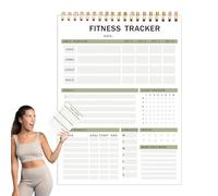 Xummpxuk Diario fitness per donne, planner per allenamento per uomini e donne, robusto pianificatore di nutrizione e allenamento per donne e uomini, per tenere traccia degli allenamenti in palestra e