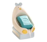 Xummpxuk Portasapone - Porta saponetta in ceramica a forma di seduta, vassoio per sapone con drenaggio, per cucina, bagno, doccia, campeggio, viaggi, attività all'aperto