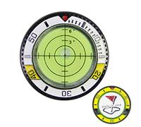Xummpxuk Premium Golf Green Reader Level Ball Marker con Alta precisione Putting Green Reading Aid, Level Head Golf Marker con livella a Bolla, Strumento Portatile per Allenamento Golf, Uso su