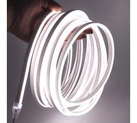 XUNATA 0.5m Bianco Freddo Striscia LED al Neon con Alimentatore, Flessibile, Impermeabile, DC 12V Luci LED 2835 per Esterni, Feste, Decorazione per Feste, Insegne Pubblicitarie
