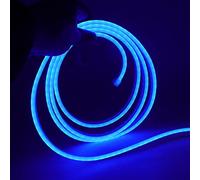 XUNATA 0.5m Blu Striscia di Luce al Neon a LED con Interruttore, Alimentazione USB 5V, Luci per tubi in PVC Colorato, IP65 Impermeabile, Flessibile, Taglia a Misura