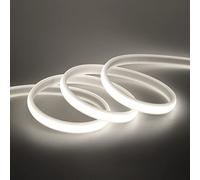 Xunata 15 m LED neon flessibile con interruttore, 220 V striscia LED COB, alta luminosità 288 LED/m, IP65 impermeabile, ogni taglio di 50 cm, luce a corda- bianco freddo