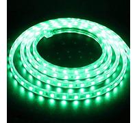 XUNATA 16m Strisce LED 220V e alimentatore, 5050 60LED/m, IP65 Impermeabile, Flessibile Striscia a LED per Scaletta Tetto Cavi da Cucina Decorazione- Verde