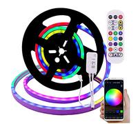 XUNATA 1m Luce al Neon RGB Flessibile 5V Striscia LED Pixel WS2812B, Telecomando Controller LED WiFi, Smart Life APP Funziona con Alexa/Assistente Google