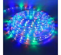 XUNATA 3 Metri Striscia LED Rotonda Flessibile, AC 220 V Luce Corda Multicolore, Nastro Trasparente Impermeabile IP65, illuminazione a 360 ° per Decorazioni Esterne