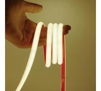 XUNATA Tira de LED COB 220V con Cinta Adhesiva, Alto Brillo 240 LED/m, IP65 Impermeable, Corte de 10cm, Luz de Cuerda Flexible con Alimentación (Blanco Natural, 30m)