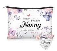 Xuniea Regali per i miei bellissimi regali 1 borsa per il trucco 1 portachiavi migliori regali di apprezzamento regali regali del Ringraziamento regali per nipoti, bianco, 23 x 16 cm, a My Beautiful