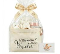 Xuniea Regalo Neonati Borsa per Pannolini con Biglietto d'Auguri e Nastri Torte di Pannolini per Nascita Battesimo Neonato Natale
