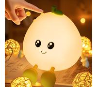 XUNIVERS Lampada da Comodino Notturna LED in Silicone per Bambini - Luminosità Regolabile, 3 Modi d'Illuminazione, Touch Portatile Senza Fili a Batteria
