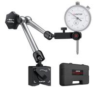 XUNTOP Comparatore Centesimale Meccanico 0-20mm + Base Magnetica Multidirezionale 60KG Misurazione Precisione 0.01mm Set Professionale con Comparatore Test DTI per Tornio, Stampante 3D, CNC, Auto