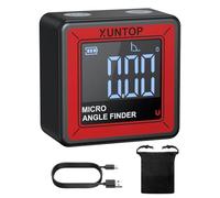 XUNTOP Inclinometro Digitale 4×90° Mini Livello Elettronico Magnetico Precisione 0,05° con Schermo VA, Borsa Trasporto Level Box Ricarica USB-C per Falegnameria, Lavorazione Metalli, HVAC e Fai da Te
