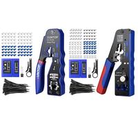 XUNTOP Pinza Crimpatrice RJ45 Kit Crimpatore RJ45 Pass-Through