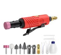 XUNTOP Smerigliatrice Pneumatica Diritta Air Die Grinder Con Collettori 1/4" e 1/8" Trapano Pneumatico Dritto 1/4", 25000 RPM per Levigatura, Taglio, Lucidatura, Riparazione Saldature e Sbavatura
